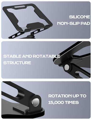 Modern LOXP Adjustable Laptop Stand for Desk, Metal Foldable Set