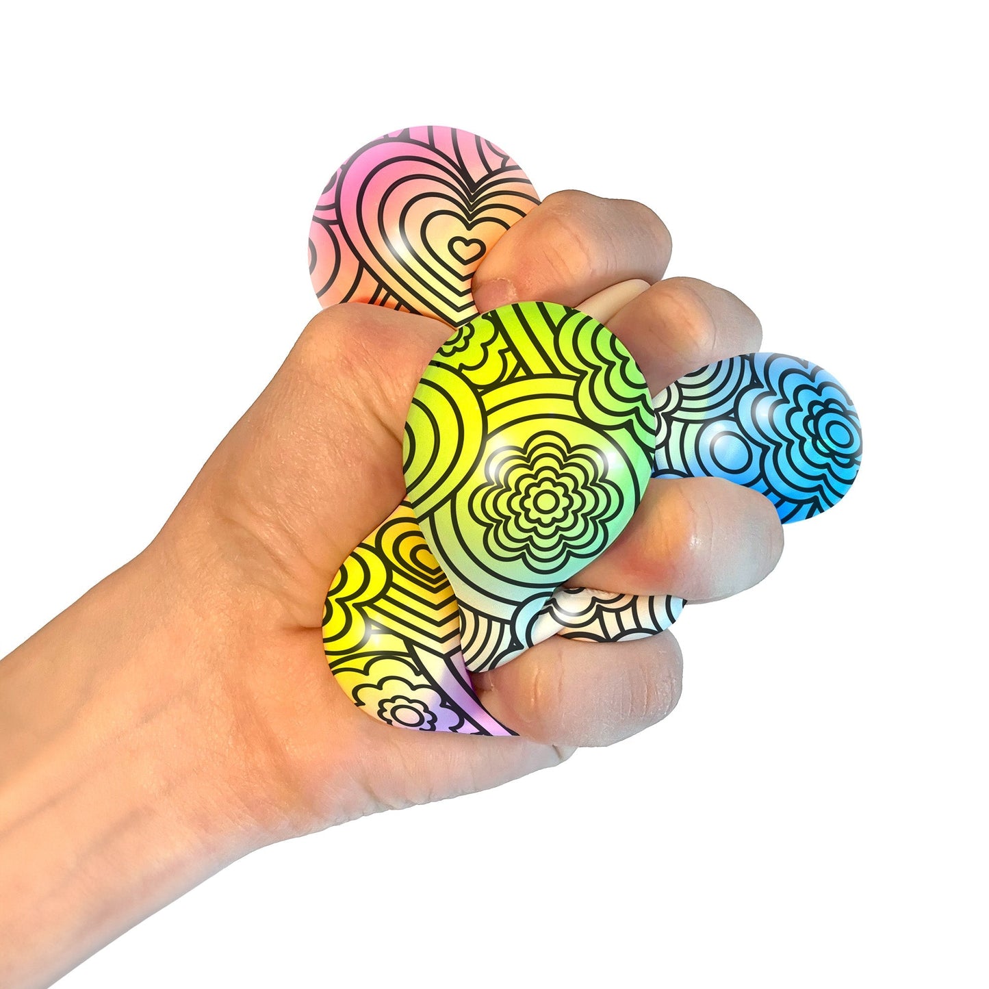 Ultra-Soothing Touch NeeDoh Press-Doh | Select Oak Terrace - Furry Coated Soft Touch Squishable Ball Detail