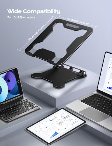 Modern LOXP Adjustable Laptop Stand for Desk, Metal Foldable Set