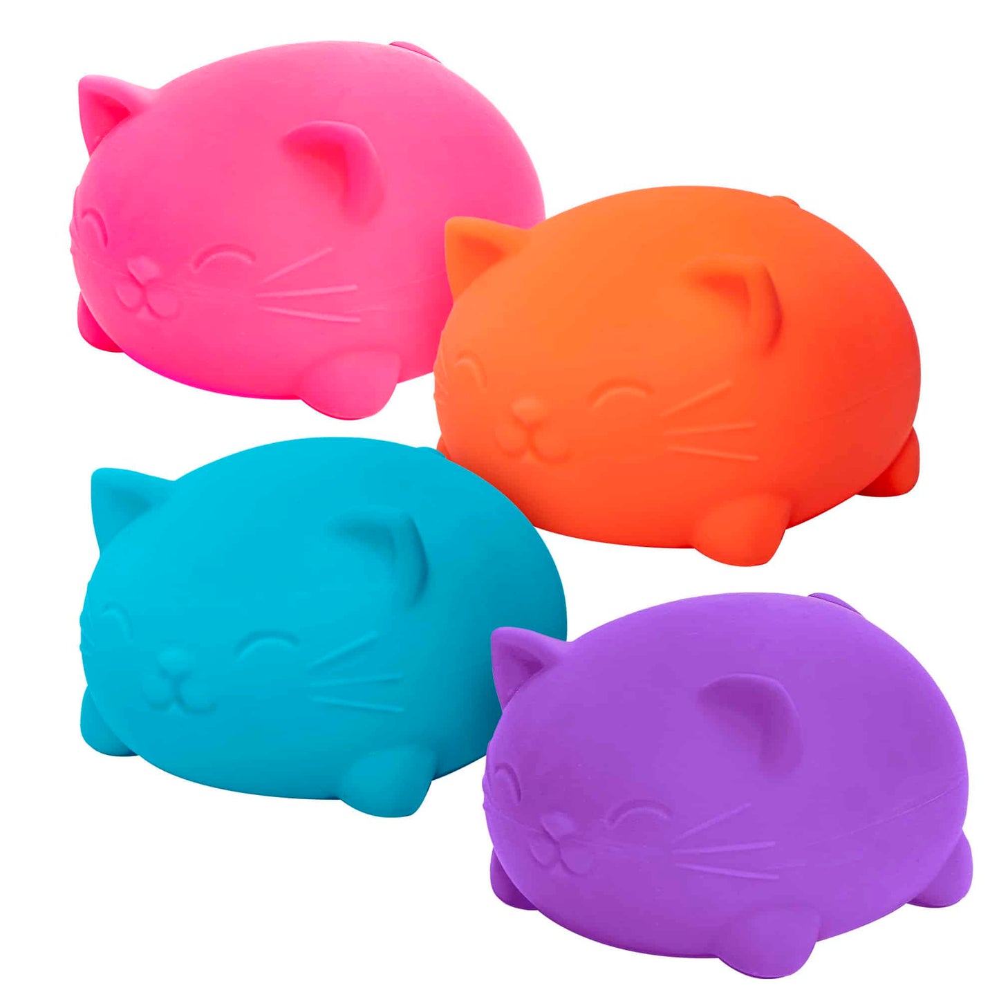 Animal-Shaped Super NeeDoh Cool Cats | Select Opal Prairie - Collectible Shaggy Monster Squishable Toy Detail