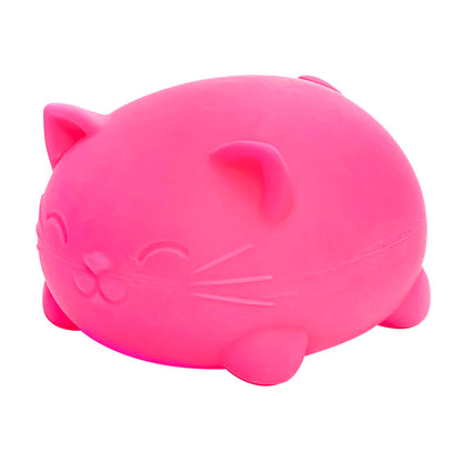 Animal-Shaped Super NeeDoh Cool Cats | Select Opal Prairie - Collectible Shaggy Monster Squishable Toy Detail