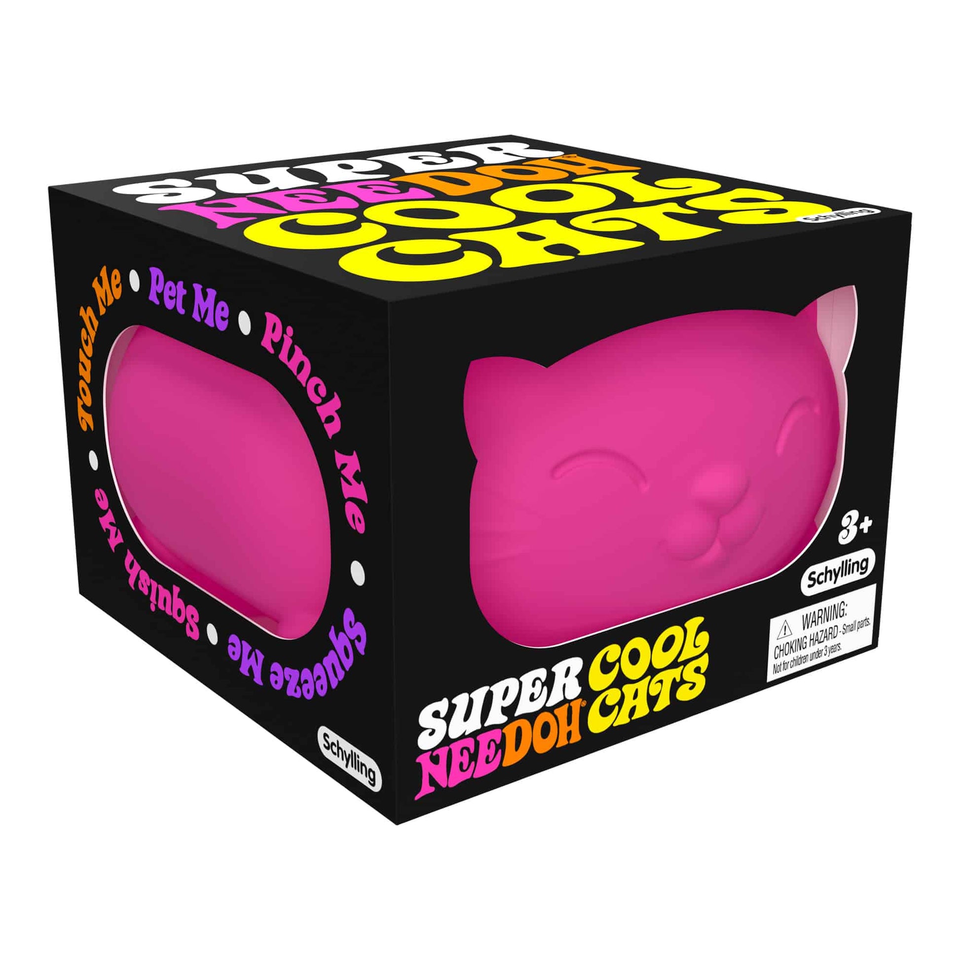 Animal-Shaped Super NeeDoh Cool Cats | Select Opal Prairie - Collectible Shaggy Monster Squishable Toy - Surprise Me! (Random Color)