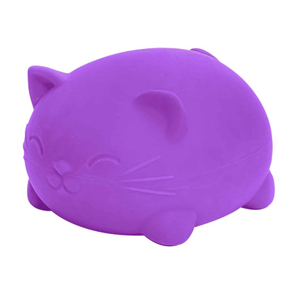 Animal-Shaped Super NeeDoh Cool Cats | Select Opal Prairie - Collectible Shaggy Monster Squishable Toy Detail
