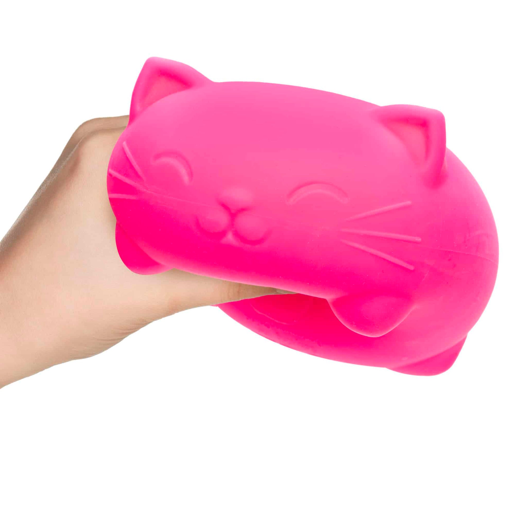 Animal-Shaped Super NeeDoh Cool Cats | Select Opal Prairie - Collectible Shaggy Monster Squishable Toy Detail