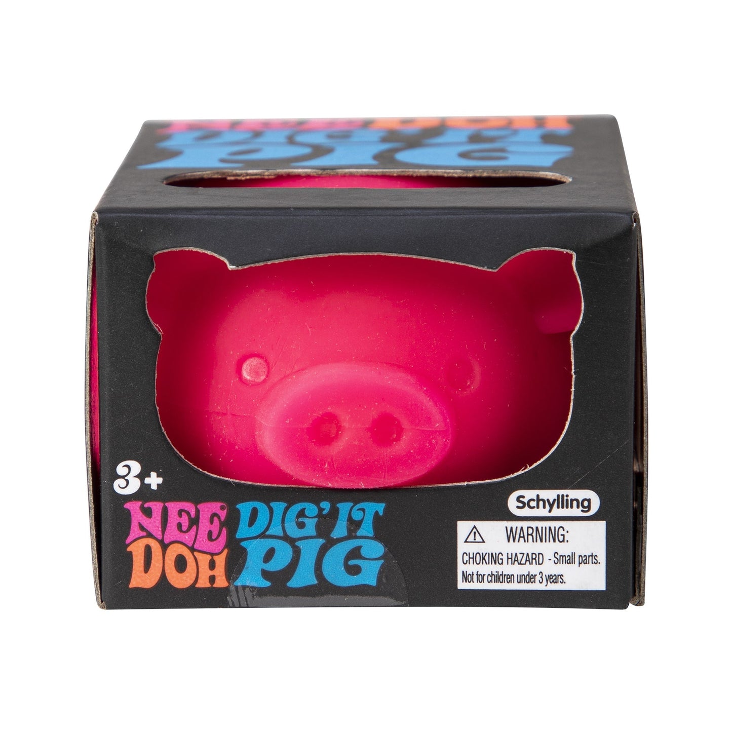 Cute Collectible NeeDoh Dig’ It Pig | Select Velvet Canopy - Purrfect Cat Squishy Character Stress Toy Detail