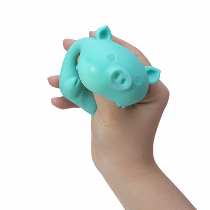 Cute Collectible NeeDoh Dig’ It Pig | Select Velvet Canopy - Purrfect Cat Squishy Character Stress Toy Detail