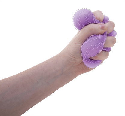Ultra-Soothing Touch NeeDoh Fuzz Ball Flower Power | Signature Elm Point - Furry Coated Soft Touch Squishable Ball - Surprise Me! (Random Color)