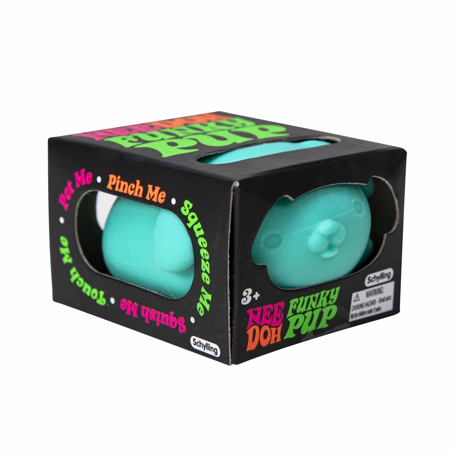 Adorable Character NeeDoh Funky Pup | Collection Canyon Shore - Collectible Shaggy Monster Squishable Toy Detail