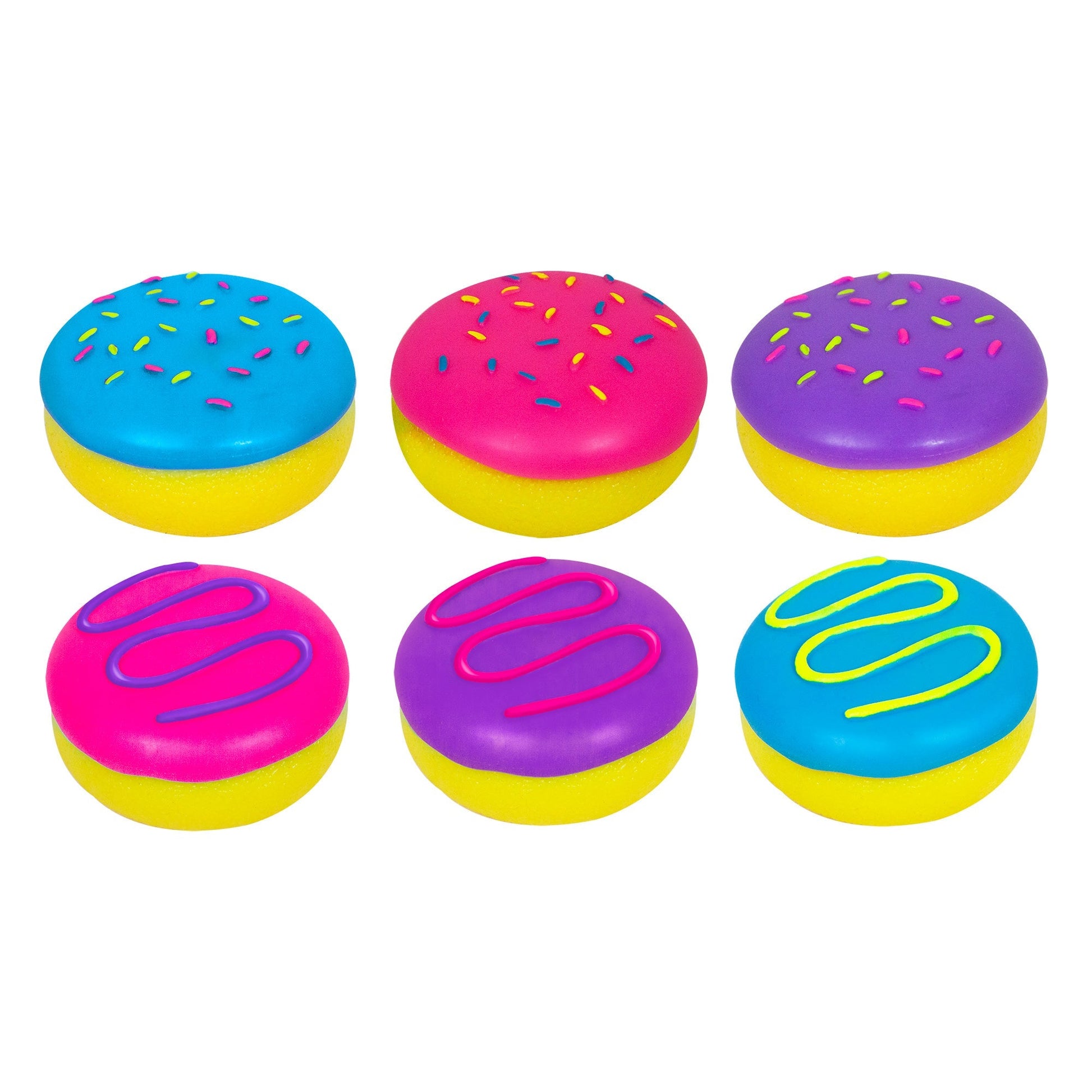 Whimsical Doughnut Jelly Dohnut NeeDoh | Signature Seaside Lane - Squishy Dohnut Sweet Treat Shaped Stress Toy Detail