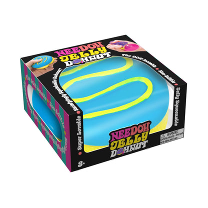 Whimsical Doughnut Jelly Dohnut NeeDoh | Signature Seaside Lane - Squishy Dohnut Sweet Treat Shaped Stress Toy - Surprise Me! (Random Style)