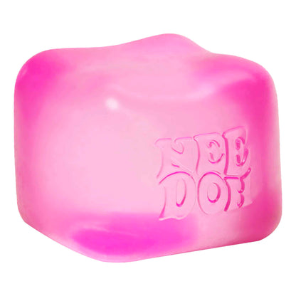 Ice-Cube Texture NeeDoh Nice Cube | Series Elm Bridge - 3-Piece Assorted Nice Cubes Pack for Fidgeting Detail