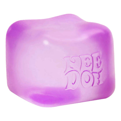 Ice-Cube Texture NeeDoh Nice Cube | Series Elm Bridge - 3-Piece Assorted Nice Cubes Pack for Fidgeting Detail