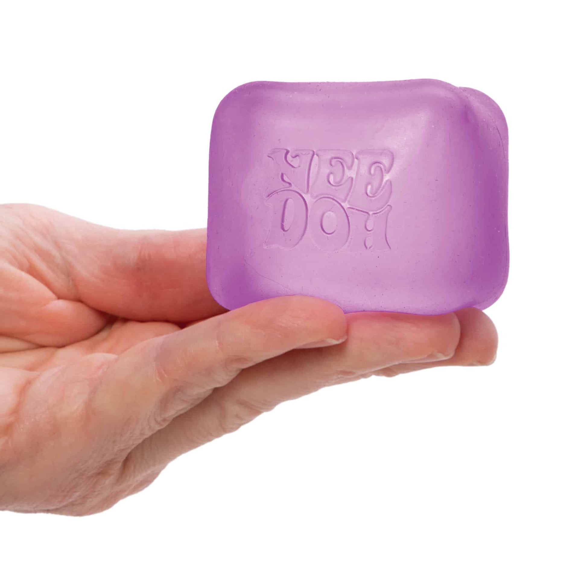 Ice-Cube Texture NeeDoh Nice Cube | Series Elm Bridge - 3-Piece Assorted Nice Cubes Pack for Fidgeting Detail