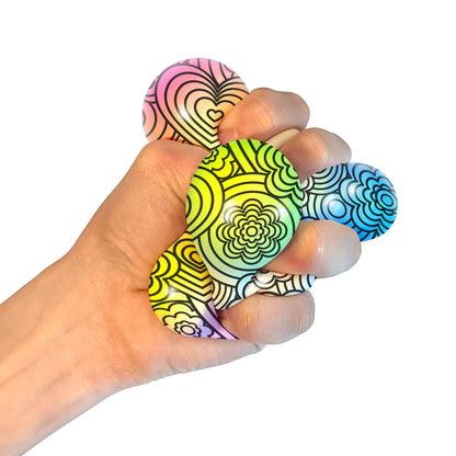 Ultra-Soothing Touch NeeDoh Press-Doh | Select Oak Terrace - Furry Coated Soft Touch Squishable Ball Detail