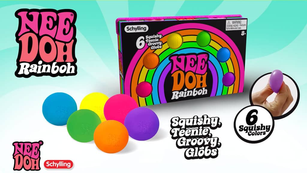 Satisfyingly Squishable NeeDoh Rainboh | Reserve Autumn Pond - Giant XL Satisfyingly Squishable Stress Toy Detail