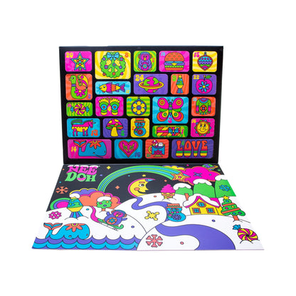 Pocket-Sized Mini NeeDoh Advent Calendar | Signature Copper Summit - Mini Groovy Glob Portable Stress Toy Set Detail