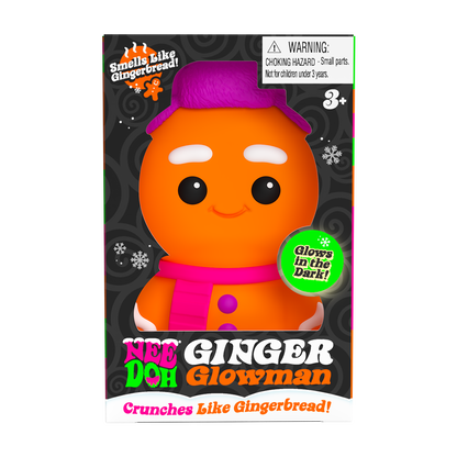 Animal-Shaped NeeDoh Ginger Glowman | Select Copper Path - Dino Character Malt-Gel Filled Sensory Glob - Surprise Me! (Random Style)