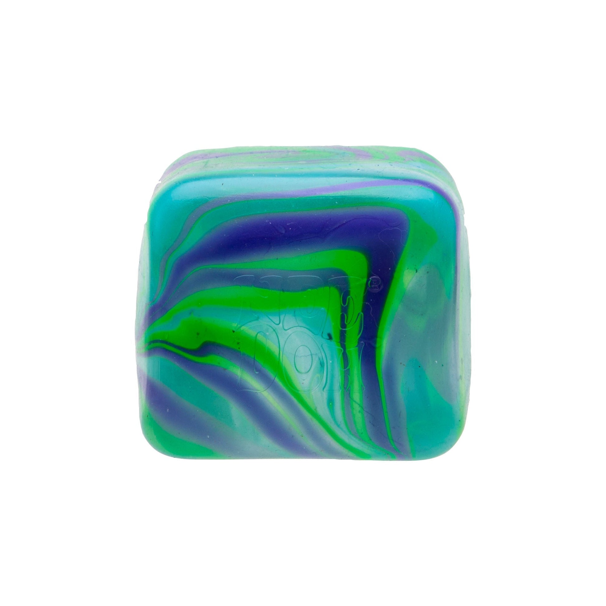 Ice-Cube Texture NeeDoh Nice Cube Swirl | Select Golden Pond - 3-Piece Assorted Nice Cubes Pack for Fidgeting - Surprise Me! (Random Color)