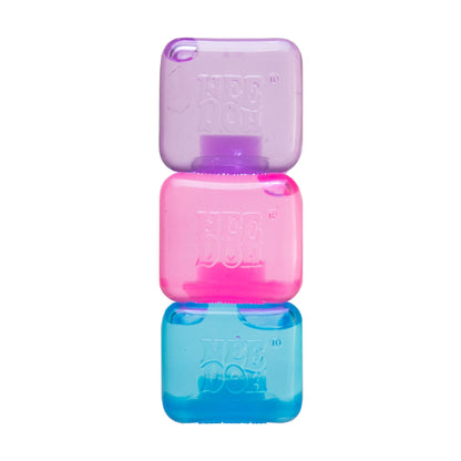 Ice-Cube Texture NeeDoh Nice Ice Baby | Series Canyon Trail - Crystal Clear Squishable Ice Cube NeeDoh - Surprise Me! (Random Color)